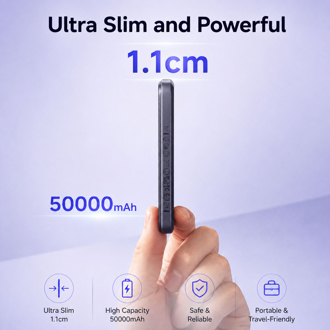 Power bank magnético de 10,000 mAh