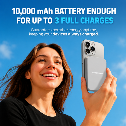 Power bank magnético de 10,000 mAh