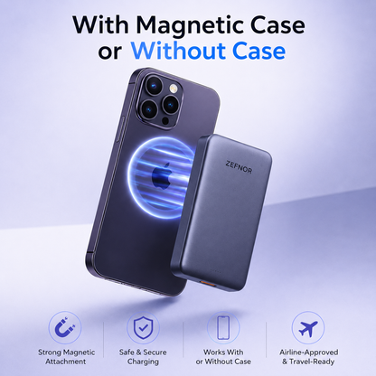 Power bank magnético de 10,000 mAh